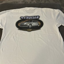 T-shirt promozionale vintage Chrysler PT Cruiser Y2K fondo di magazzino originale XXL 2 lati