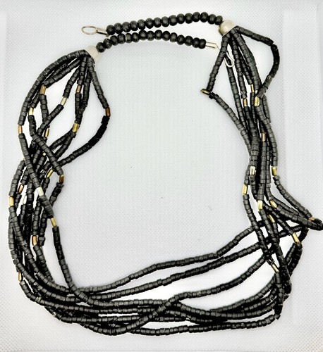 Collana perle legno - in,