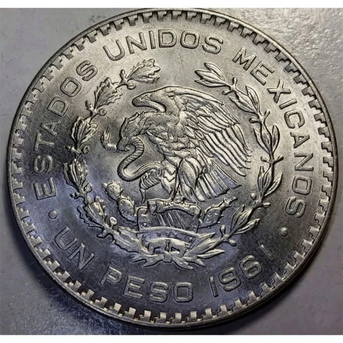 Peso 1961 messico argento - peso,