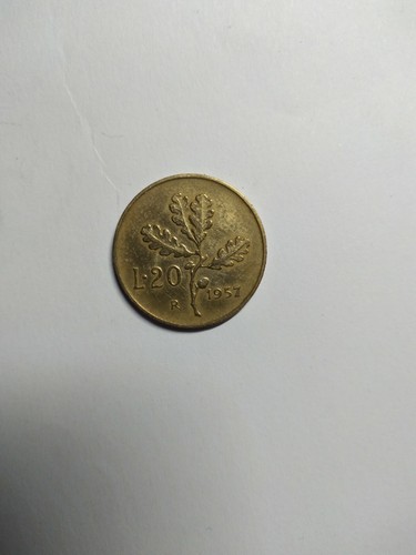 Moneta lire 1957 gambo - 20,