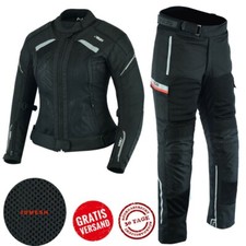 Giacca e pantaloni moto combinati donna tutte le taglie disponibili dalla XS alla 2XL