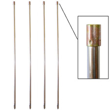 kit 4 picchetti filettati nasse avvisatori carp fishing paletti pesca 1238924