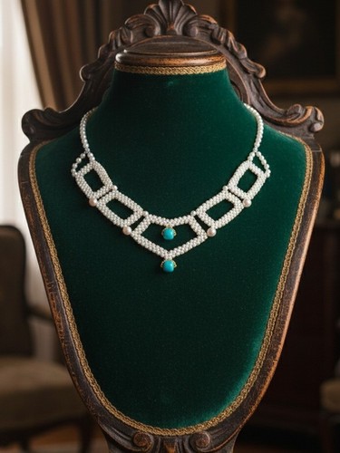 Collana artigianale elegante - artigianale,