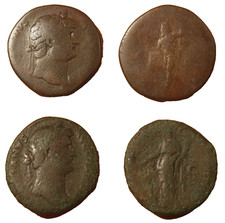 2X Sesterzio Adriano_Nettuno +