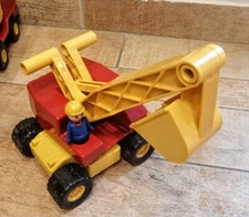 GIOCO VINTAGE ESCAVATORE GIOCATTOLO DELLA LENA MADE IN GERMANY R.F.A.