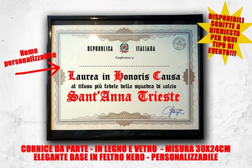 Laurea quadro tifoso calcio