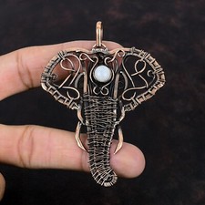 Ciondolo elefante avvolto filo