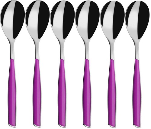 Set cucchiaini caffè fucsia - set,