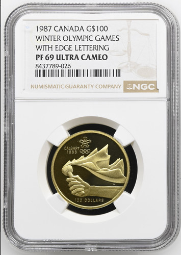 1987 canada 100 oro - $100,