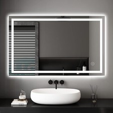 Specchio da bagno 60 x 100 cm con luce LED DRIPEX