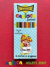 carioca junior scatola 6 pennarelli universal italy scuola vintage 70 no testati