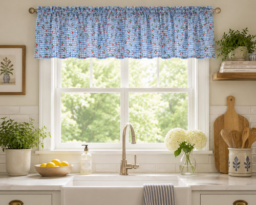 Tenda valance cucina fatta - tenda,