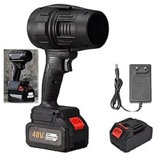 SOFFIATORE DOPPIA BATTERIA 48v PER FOGLIE ASCIUGATRICE TURBO VENTOLA  AUTO CASA