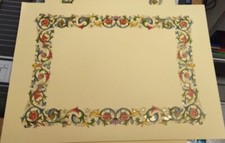 cartoncino pergamena - cornice