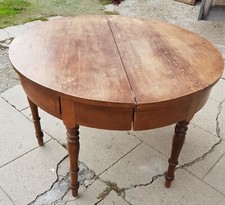 Tavolo console in noce di