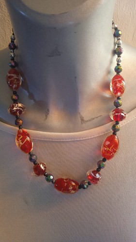 Collana perle rosse - perle,