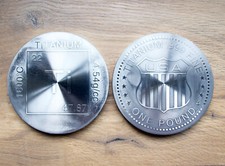 1 libbra lingotto di titanio elemento 15 oz oncia 1 libbra lingotto di titanio moneta medaglia regalo