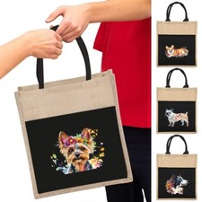 UK Classic Burlap Tote Bags