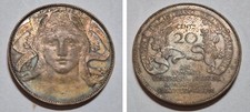 REGNO D'ITALIA - Buono da 20 cent 1906 Esposizione Milano -Vittorio Emanuele III