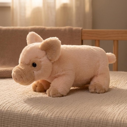 Peluche maialino sdraiato - maialino,
