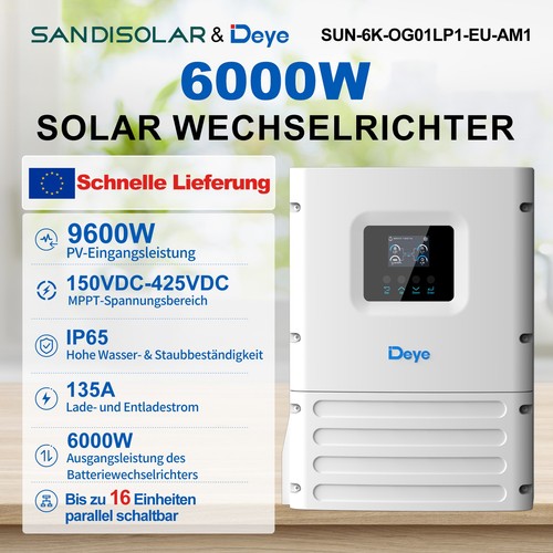 Inverter ibrido deye 6kw - ibrido,