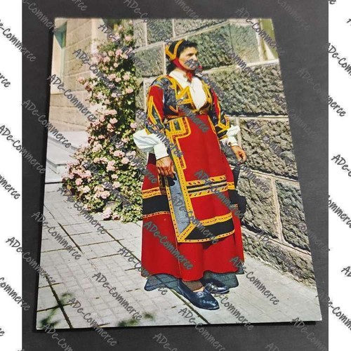 Cartolina costumi sardi - costumi,