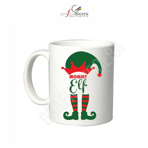 Tazza natale mommy elf idea - tazza,