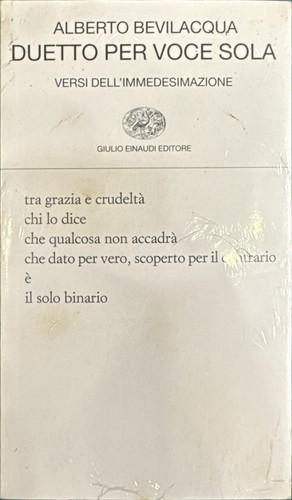 Libro duetto per - per, sola