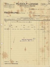 Fattura Plauen Lange Rudolf