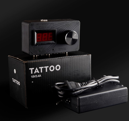 Alimentatore tatuaggio doppio - alimentatore,