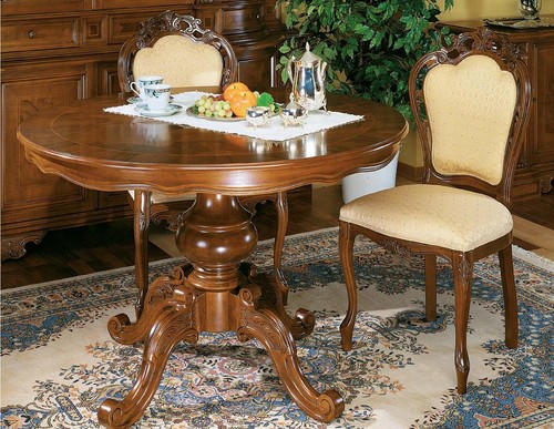 Tavolo pranzo rotondo set - tavolo,