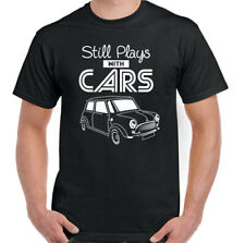 MINI T-SHIRT Still Plays with Cars Cooper Clubman Classic Enthusiast Auto Da Uomo 