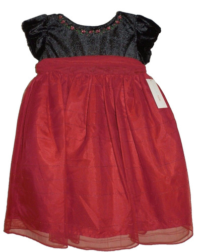 Vestito rosso nero nuovo - rosso,