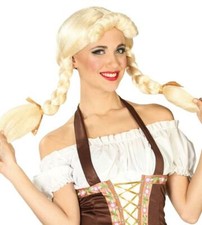 Parrucca bavarese bionda con