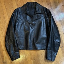 Giacca vintage anni 60 pelle