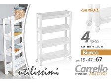 CARRELLO CON RUOTE 4 RIPIANI