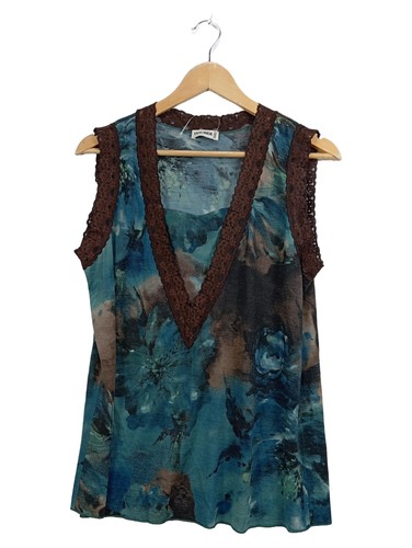 Hauber top donna blu con - top,