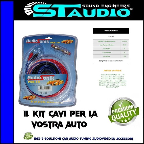 Kit cavi per - per, amplificatore