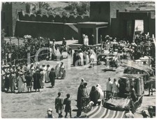 1961 ROMA CINECITTA' Il set di un film storico - Foto ANIMATA 24x18 cm