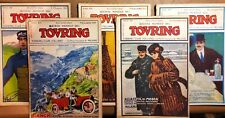 Lotto 5 pz. Rivista mensile del Touring 1908 (leggi) - BUONE ACCETTABILI