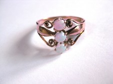 Antico Anello Oro 375 Con