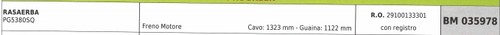 Cavo freno motore progreen - cavo,