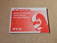 Honda SFX 50 Manuale Di Istruzioni Uso Manutenzione Multilingua 