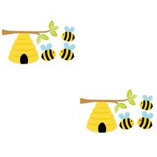  2 PEZZI Adesivi Murali Neonati per Asilo Nido Cameretta Bambini Cartoni Animati Decalcomanie