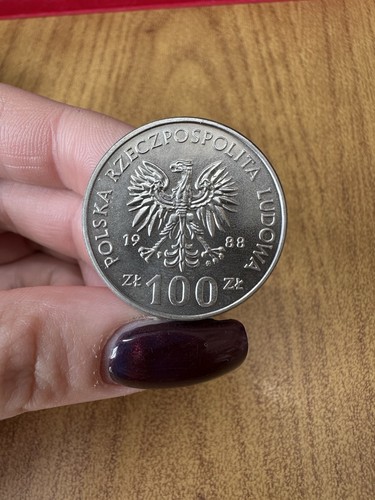 Moneta polonia 100 zlotych - moneta,