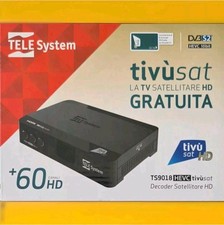 TESSERA SCHEDA SMARTCARD + DECODER TIVUSAT HD  GIÀ ATTIVATA NEW CARD ACTIVATED
