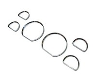 Chromed Gauge Dashboard Rings