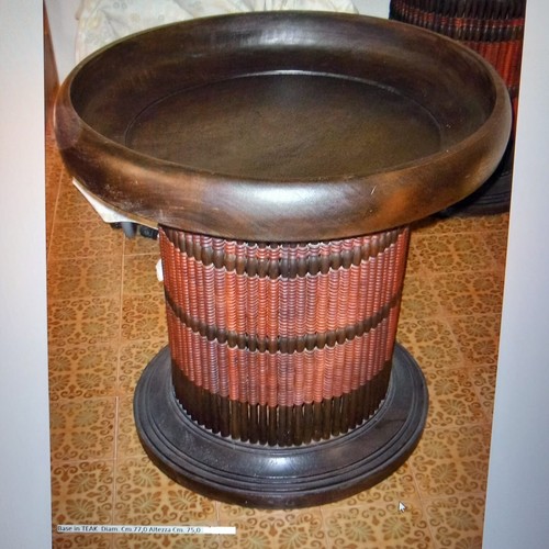 Base per tavolino teak - tavolino,