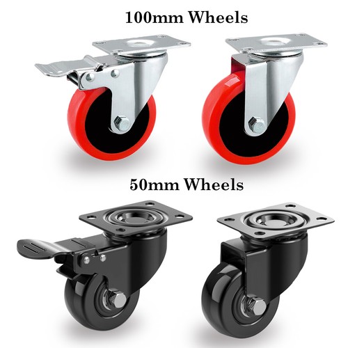 Ruote rulli 4 girevoli - 4",