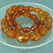Collana ambra facettata - collana, a